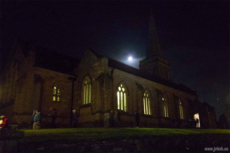 St Johns, Keswick by moonlight