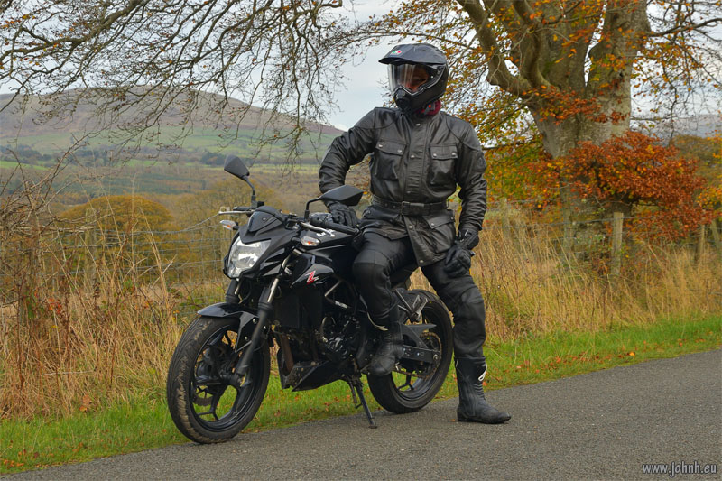 Classic black biker gear