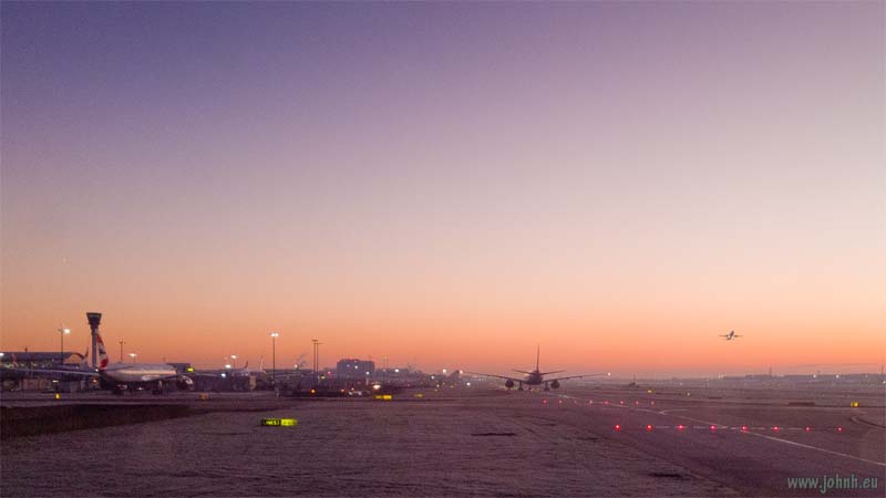 dawn at Heathrow