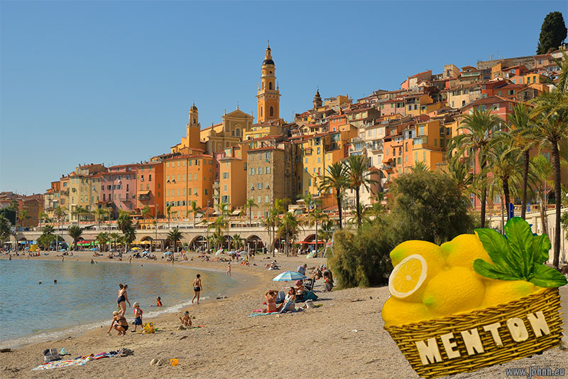 Postcard from Menton, Côte d'Azur