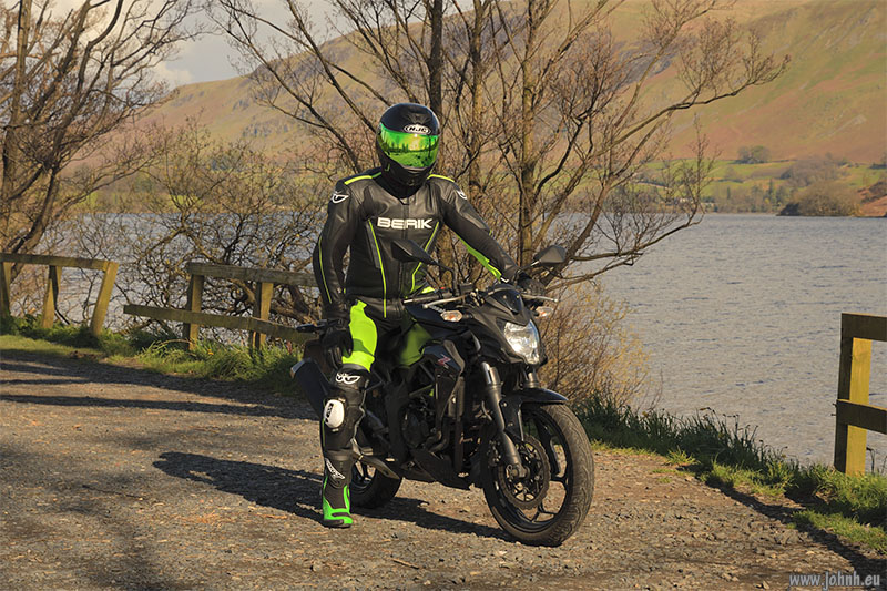 Ninja Z250SL at Ullswater, Lake District National Park
