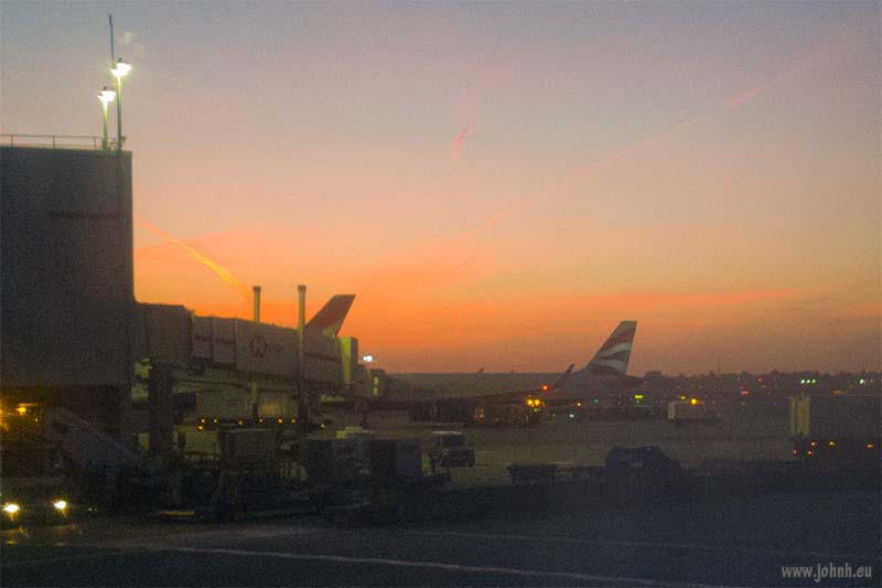 Dawn at London Heathrow airport Dawn at London Heathrow airport